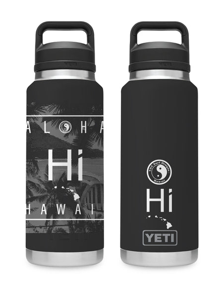 T&C Surf 36 oz Toned Scenic Square Rambler Yeti Bottle with Chug