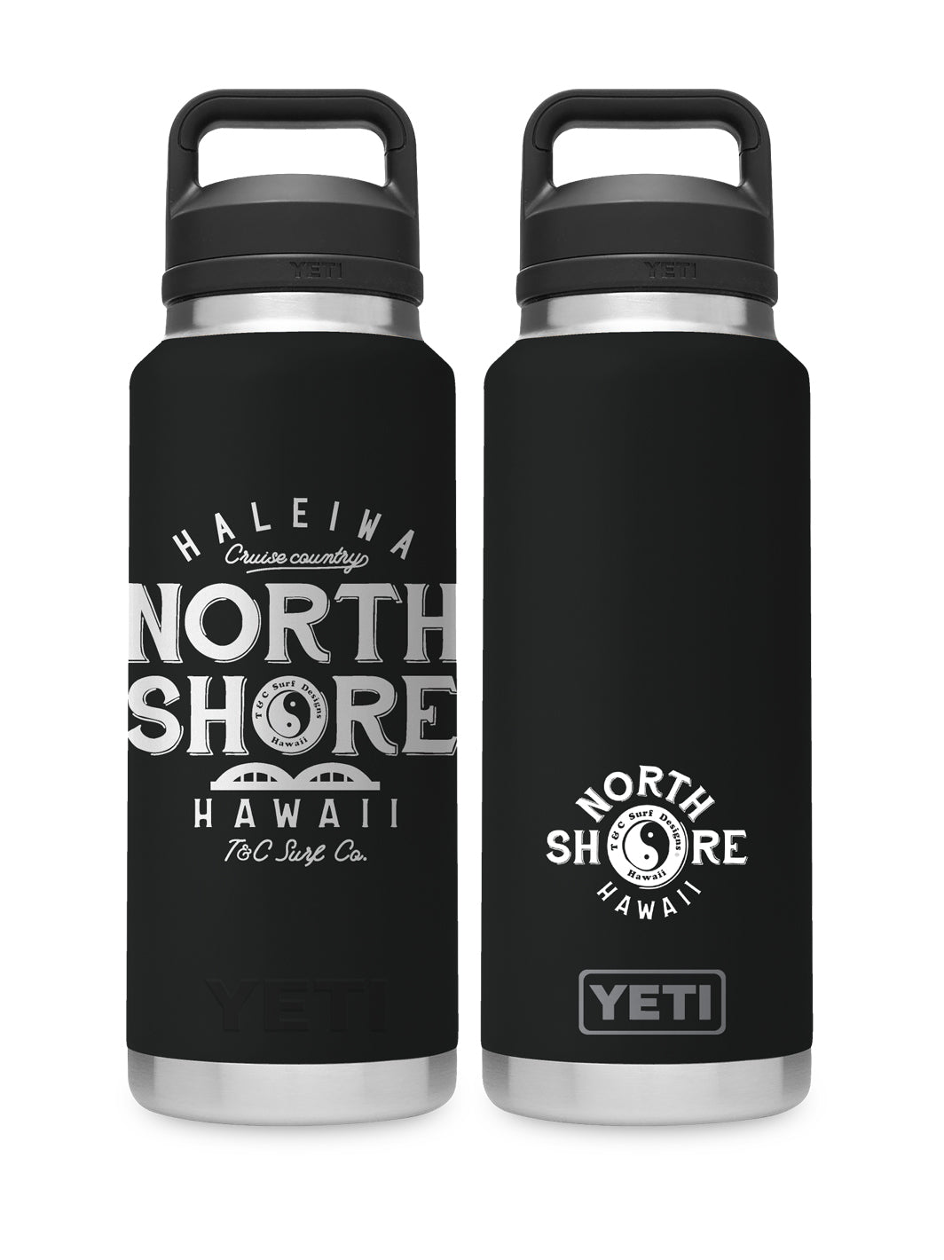 T&C Surf 36 oz Northside Rambler Yeti Bottle with Chug Cap