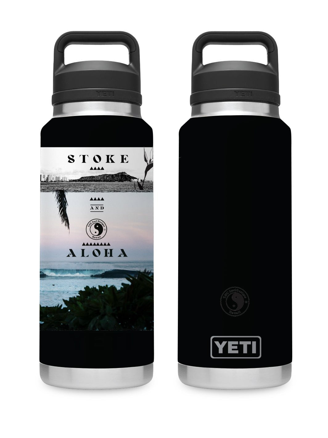 T&C Surf 36 oz Life Rambler Yeti Bottle with Chug Cap - T&C Surf Designs