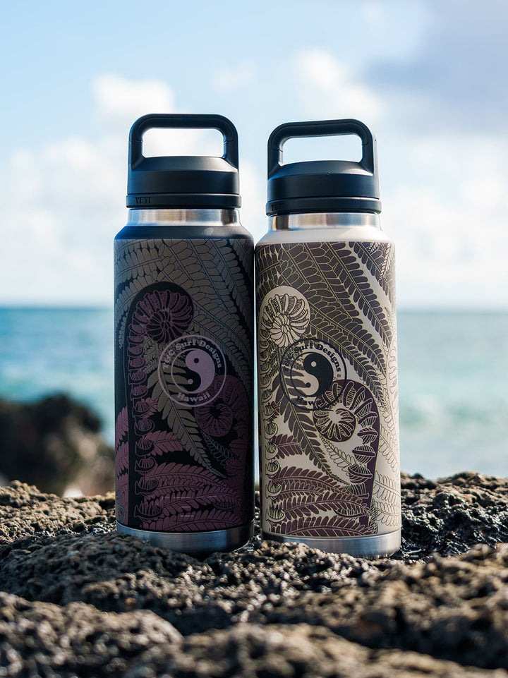 T&C Surf 36 oz Fern Camo Rambler Yeti Bottle with Chug Cap - T&C Surf Designs