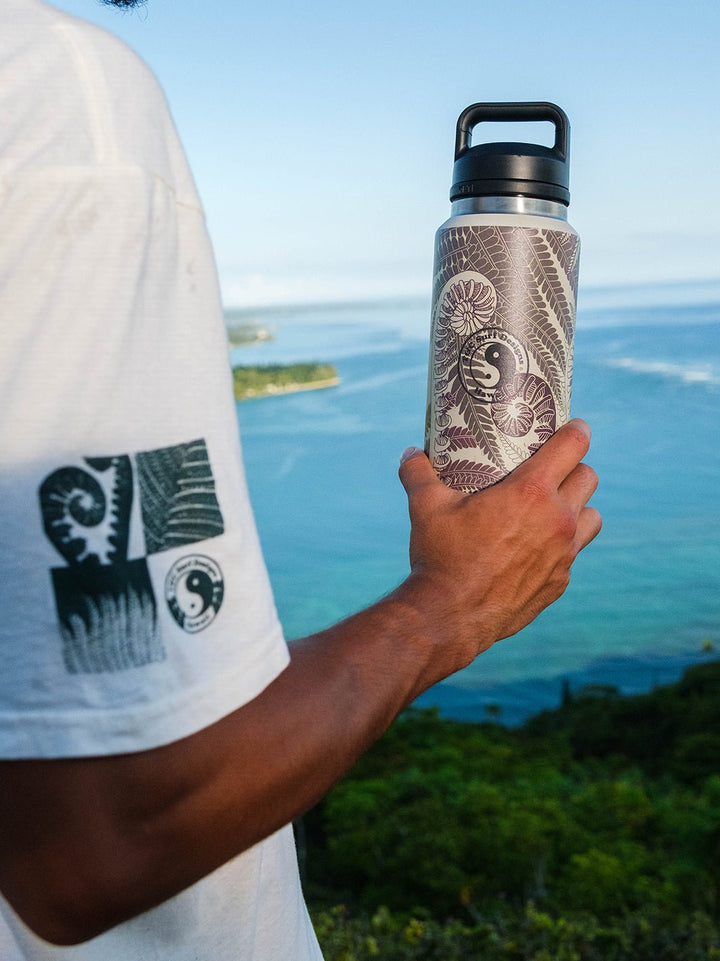 T&C Surf 36 oz Fern Camo Rambler Yeti Bottle with Chug Cap - T&C Surf Designs