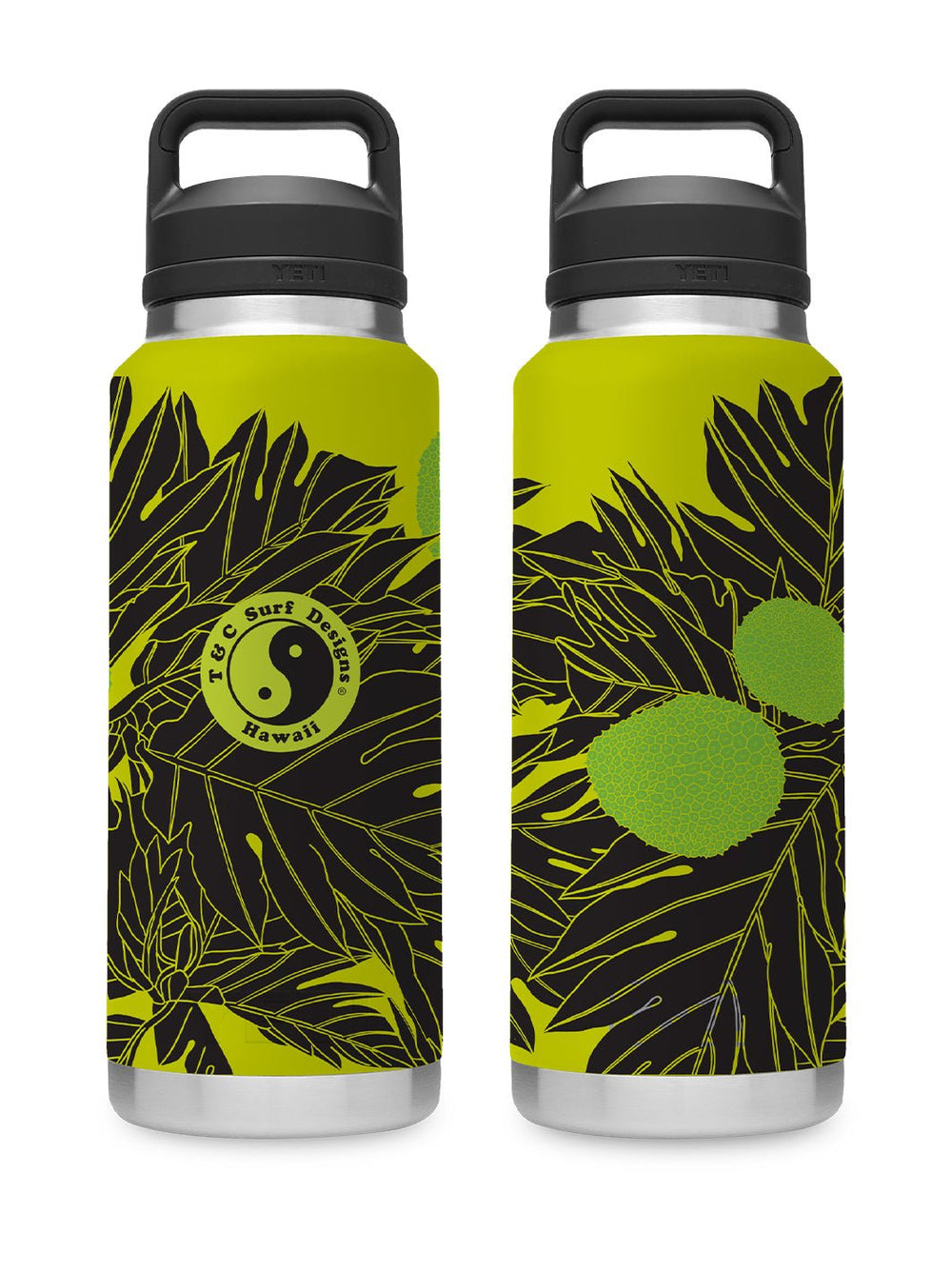 T&C Surf Designs T&C Surf 36 oz Ulu Rambler Yeti Bottle with Chug Cap, Chartreuse