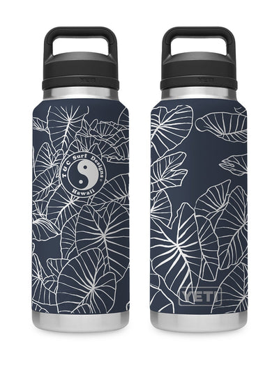 T&C Surf Designs T&C Surf 36 oz Taro Fill Rambler Yeti Bottle with Chug Cap, Navy