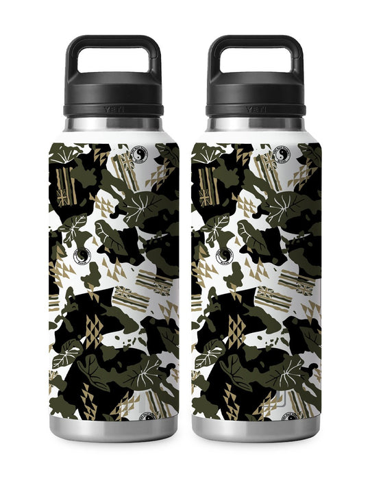 T&C Surf Designs T&C Surf 46 oz Camo Kalo Rambler Yeti Bottle with Chug Cap, White