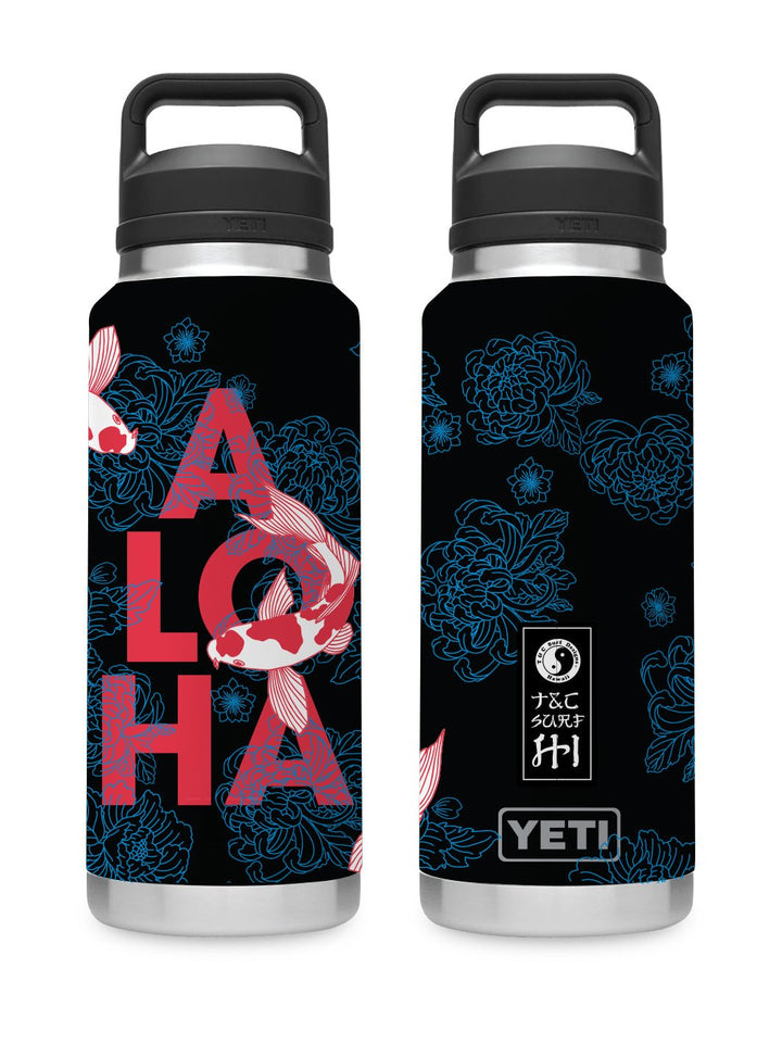 T&C Surf 36 oz Koiloha Rambler Yeti Bottle with Chug Cap - T&C Surf Designs