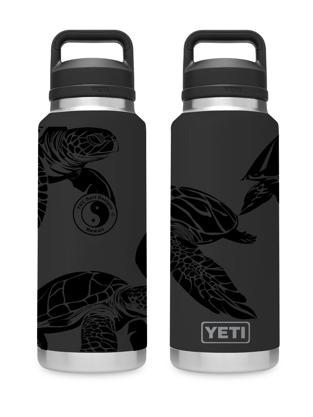 T&C Surf 36 oz Laniakea Rambler Yeti Bottle with Chug Cap