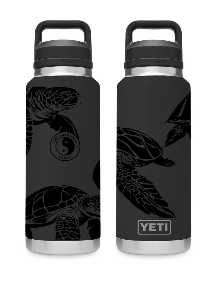 T&C Surf 36 oz Laniakea Rambler Yeti Bottle with Chug Cap