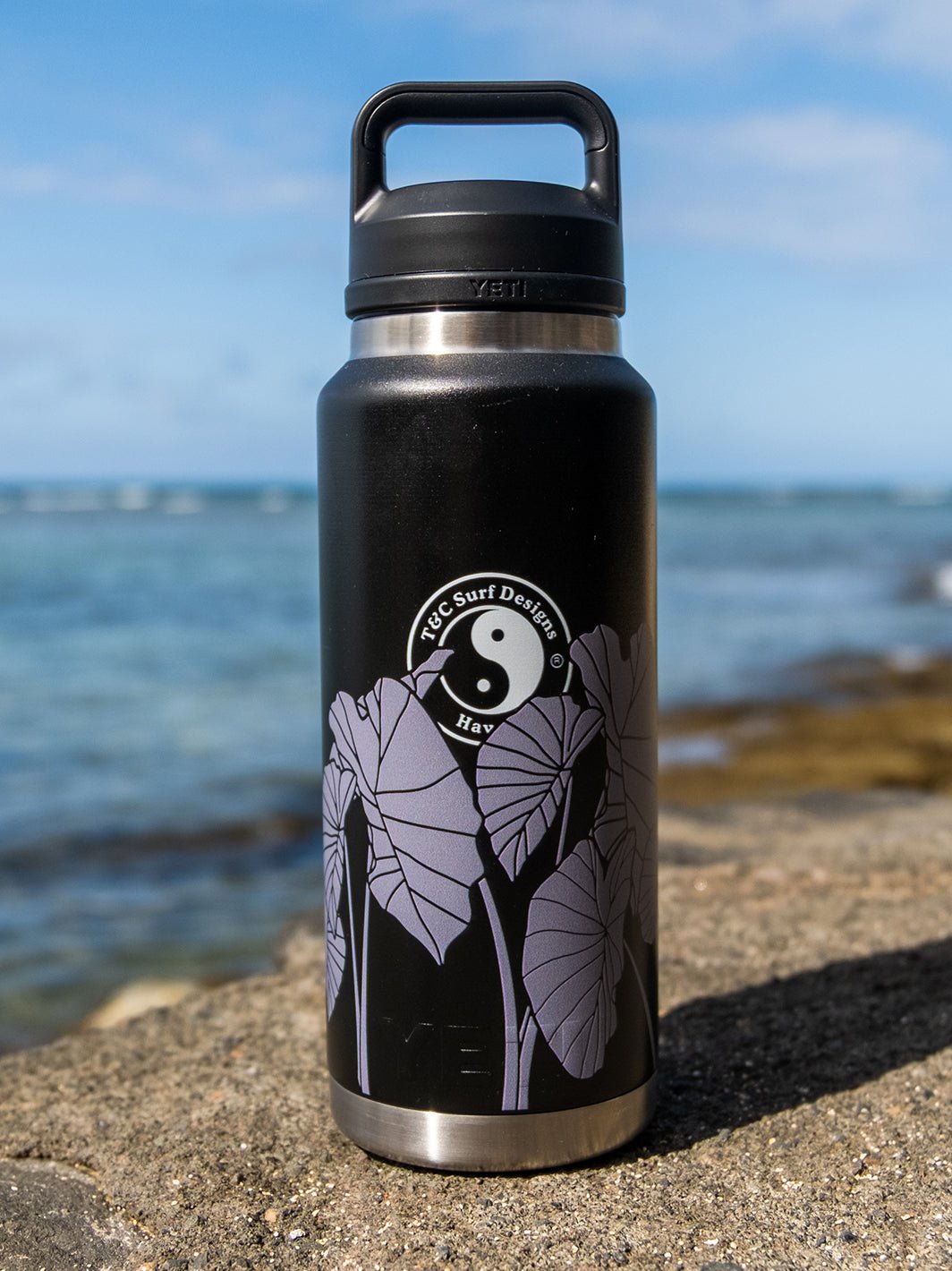 T&C Surf Designs T&C Surf 36 oz Luau Rambler Yeti Bottle with Chug Cap,