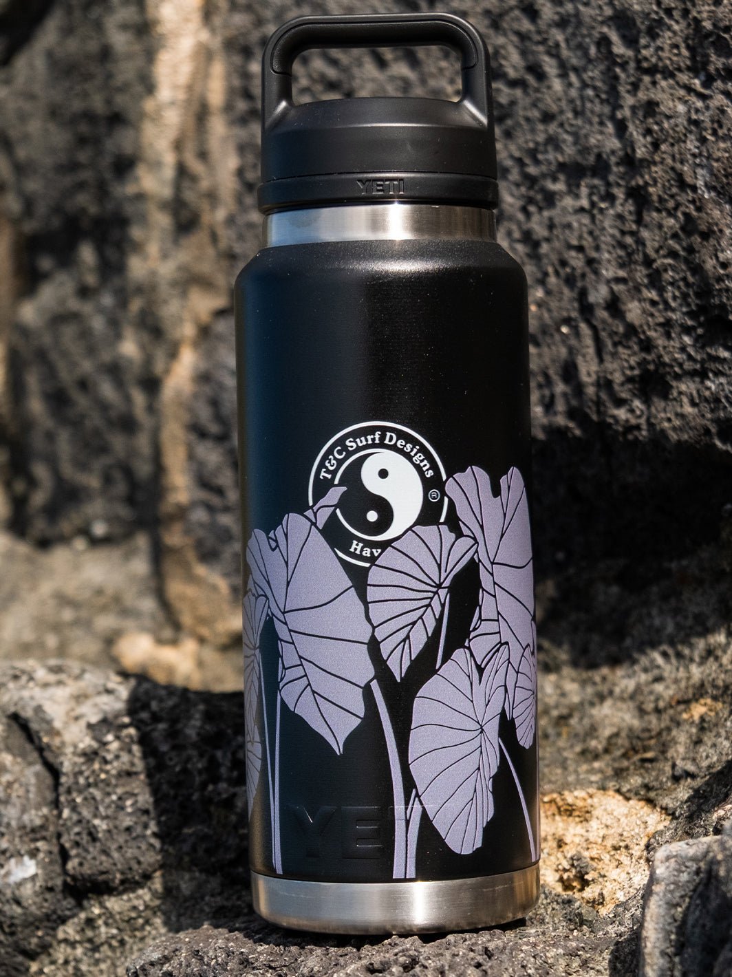 T&C Surf Designs T&C Surf 36 oz Luau Rambler Yeti Bottle with Chug Cap,