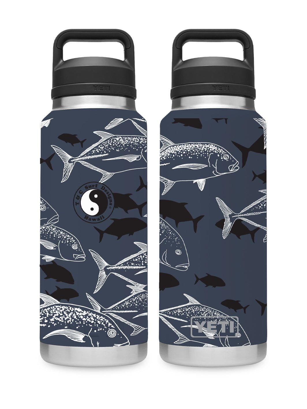 T&C Surf 36 oz Ulua Flow Rambler Yeti Bottle with Chug Cap