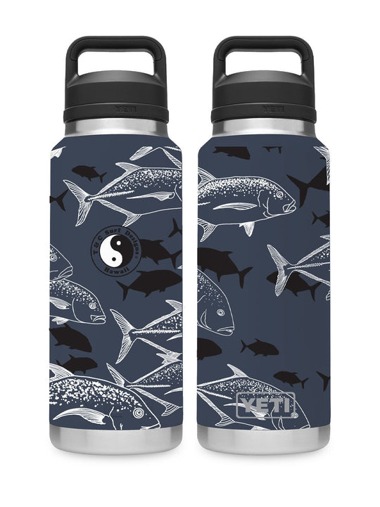 T&C Surf Designs T&C Surf 36 oz Ulua Flow Rambler Yeti Bottle with Chug Cap, Navy