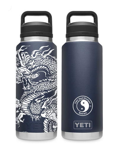 T&C Surf 36 oz Seven Seas Dragon Rambler Yeti Bottle with Chug Cap - T&C Surf Designs