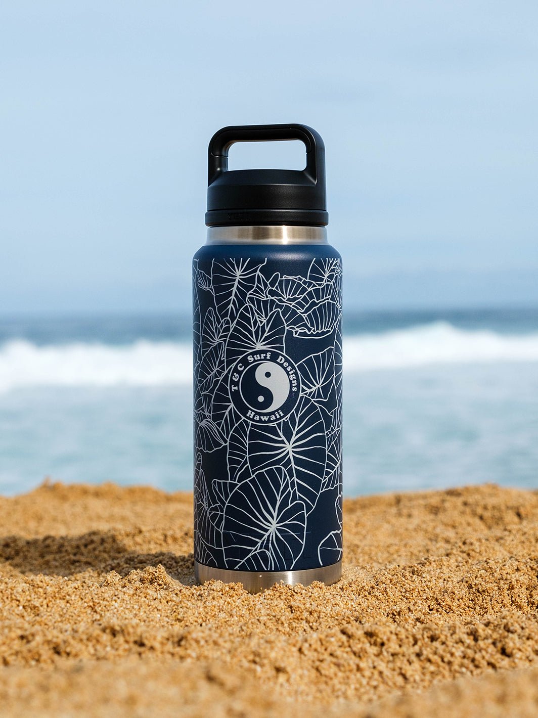 T&C Surf Designs T&C Surf 36 oz Taro Fill Rambler Yeti Bottle with Chug Cap,