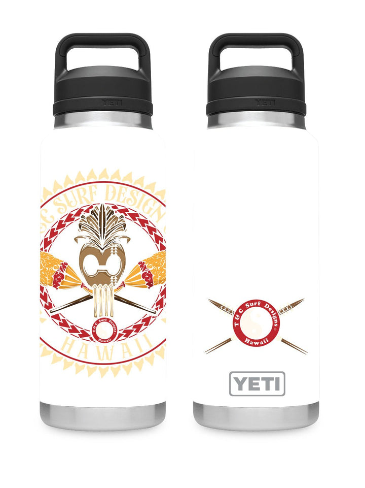 T&C Surf 36 oz Warrior Rambler Yeti Bottle with Chug Cap - T&C Surf Designs