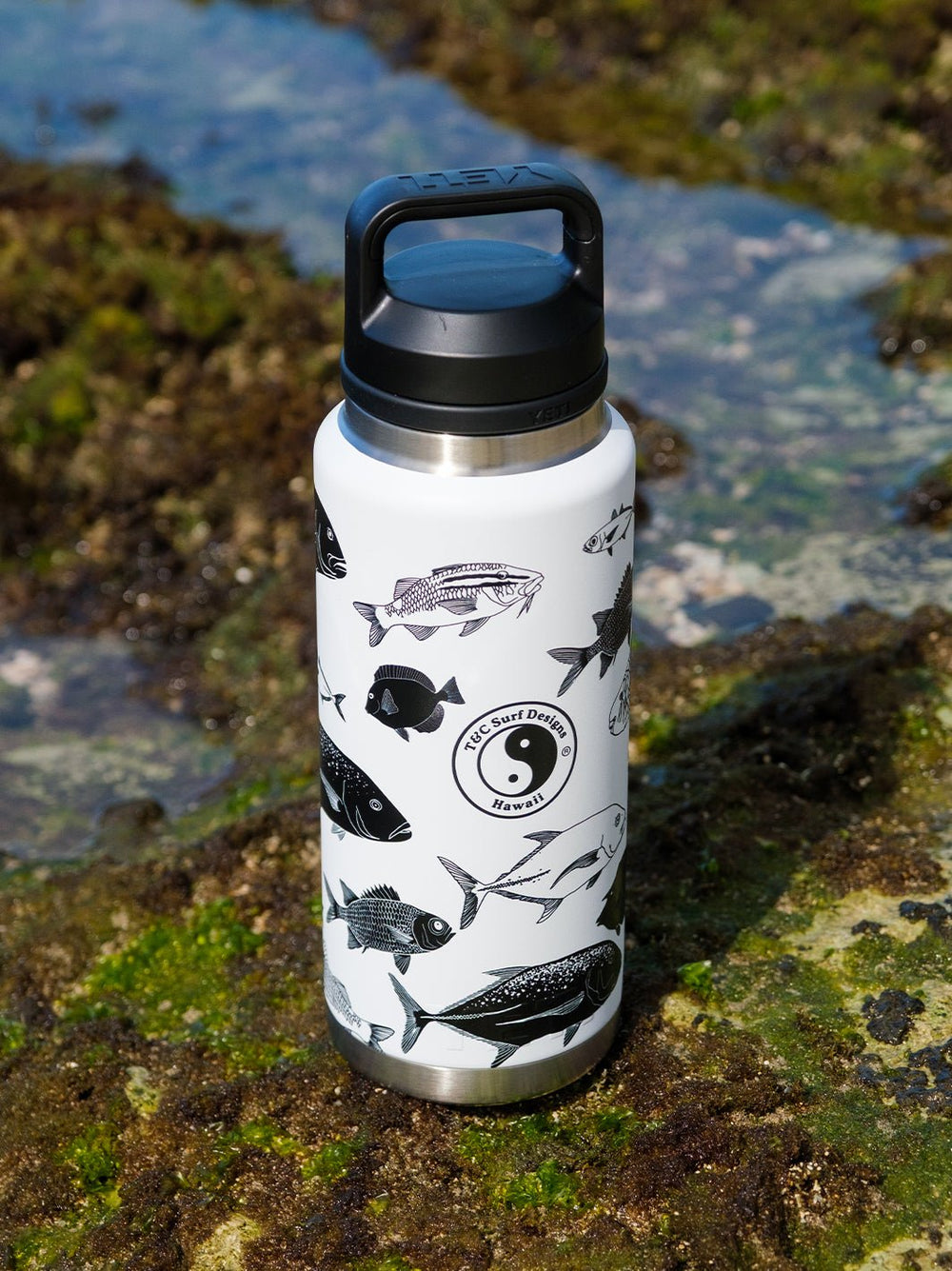 T&C Surf 36 oz Under Da Sea Rambler Yeti Bottle with Chug Cap - T&C Surf Designs