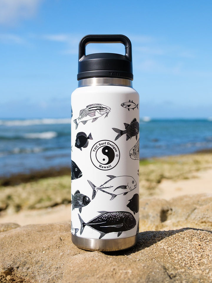 T&C Surf 36 oz Under Da Sea Rambler Yeti Bottle with Chug Cap - T&C Surf Designs