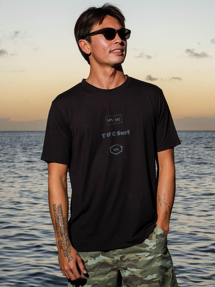 T&C Surf x RVCA Sportin Out Tee - T&C Surf Designs