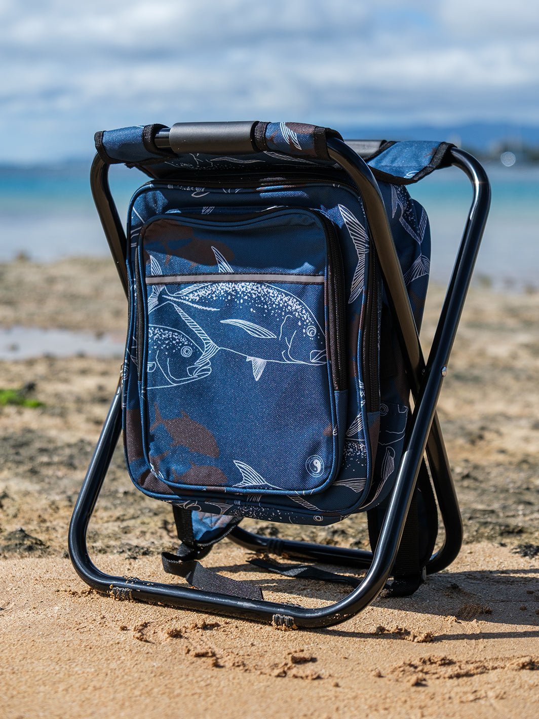 backpack compact travel chare Ulua Flow Backpack Cooler Chair – T&C Surf Designs