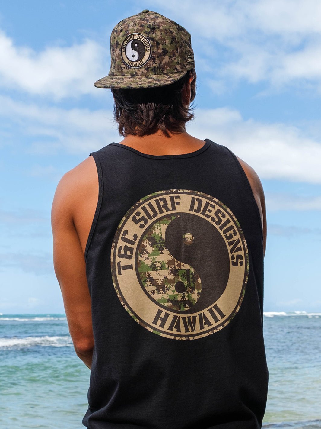 T&C Surf Designs Lokahi Camo Logo Cap,