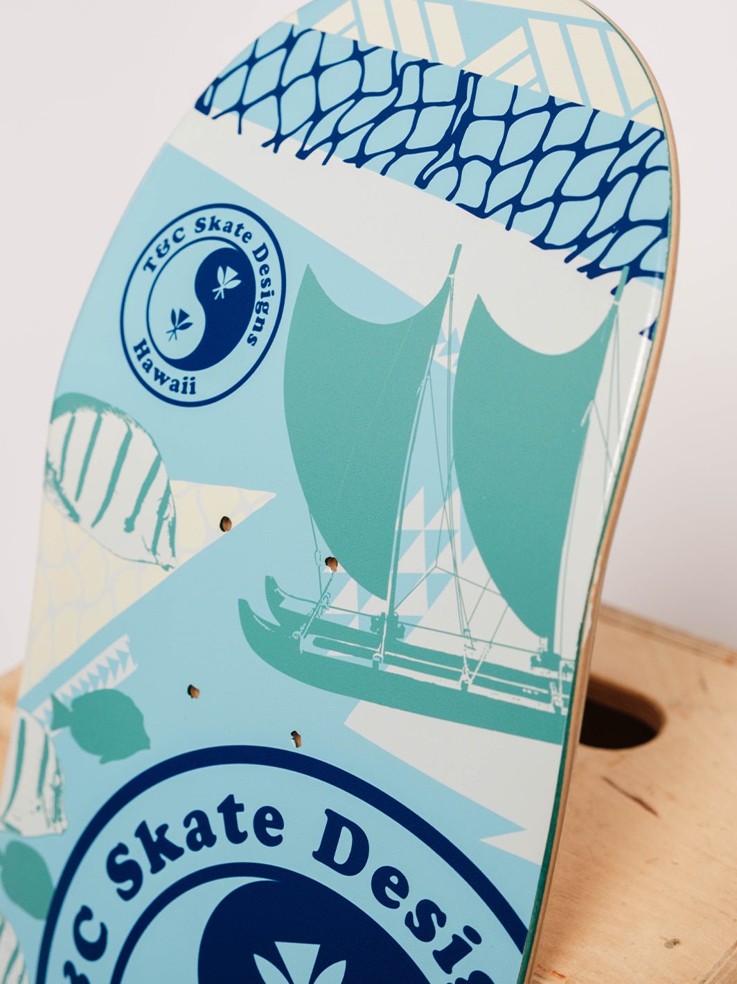Stoke and Aloha Skateboard Deck - T&C Surf Designs