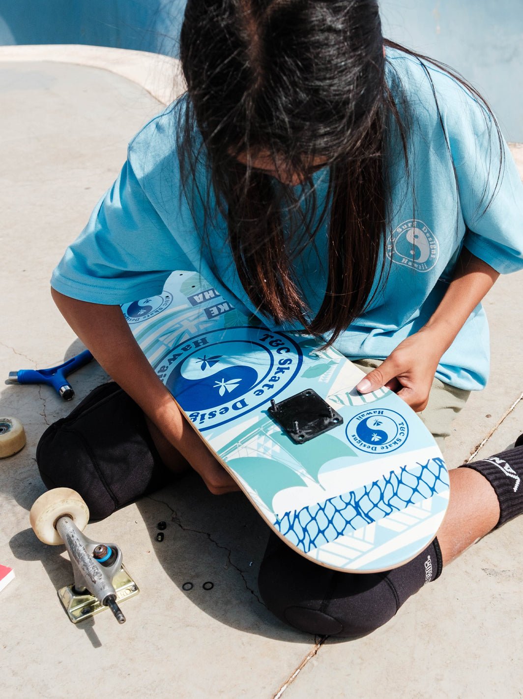T&C Surf Designs Stoke and Aloha Skateboard Deck,