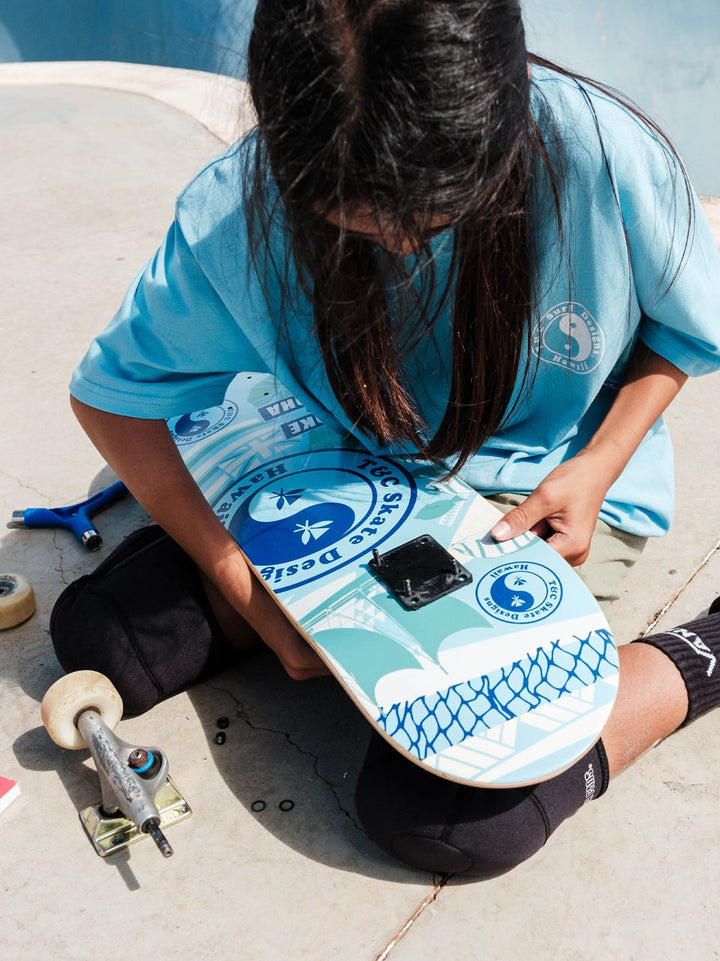 T&C Surf Designs Stoke and Aloha Skateboard Deck,