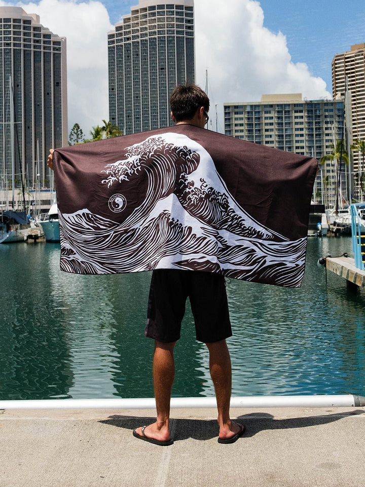 T&C Surf Designs Aloha Waves Microfiber Towel,
