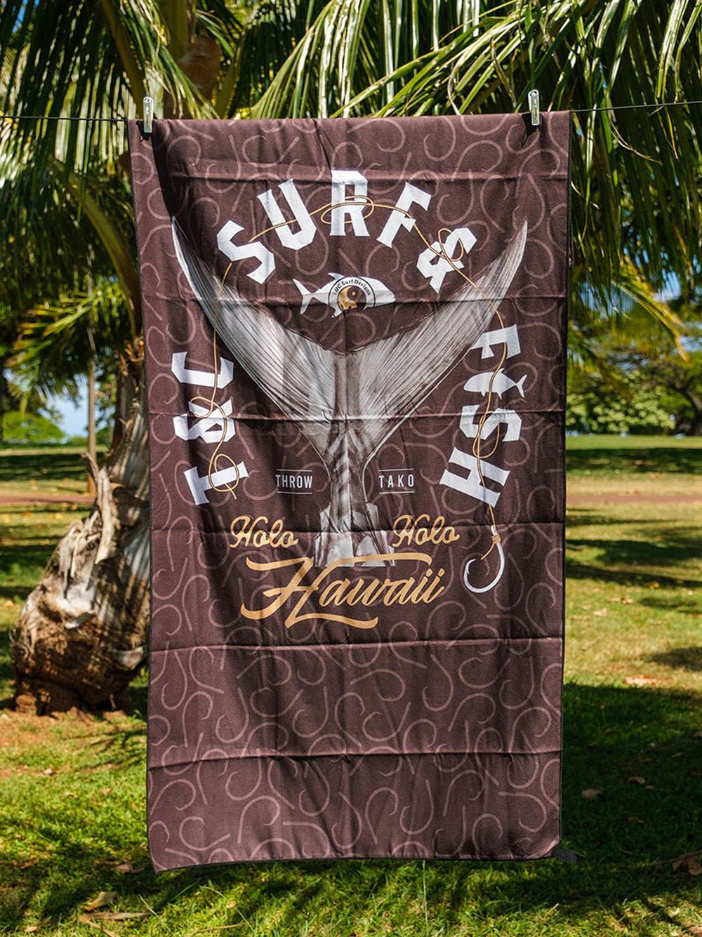 T&C Surf Designs Throw Tako Microfiber Towel,