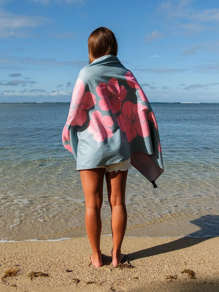 T&C Surf Designs Balance of Flowers Microfiber Towel,