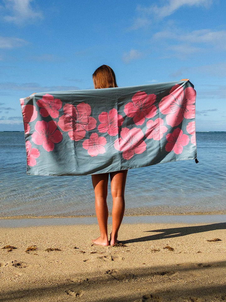 T&C Surf Designs Balance of Flowers Microfiber Towel,