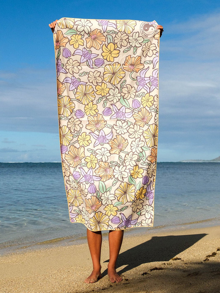 T&C Surf Designs Graphic Floral Microfiber Towel,