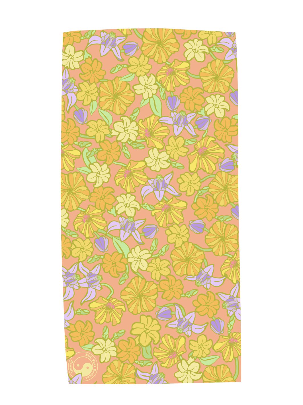T&C Surf Designs Graphic Floral Microfiber Towel,