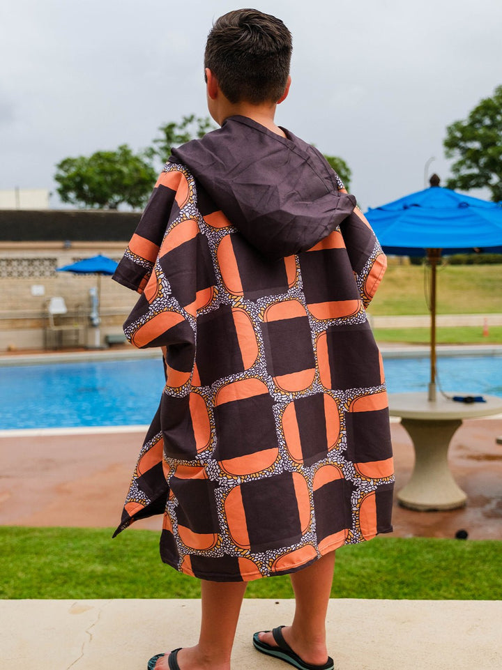 T&C Surf Designs Kids Musubi Abstract Poncho,