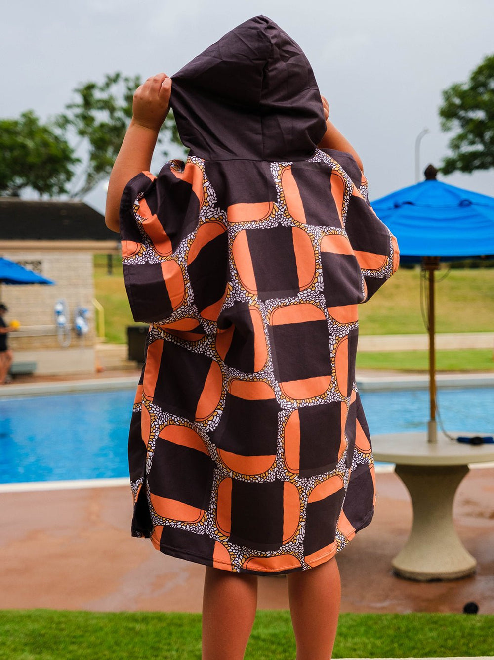 T&C Surf Designs Kids Musubi Abstract Poncho,