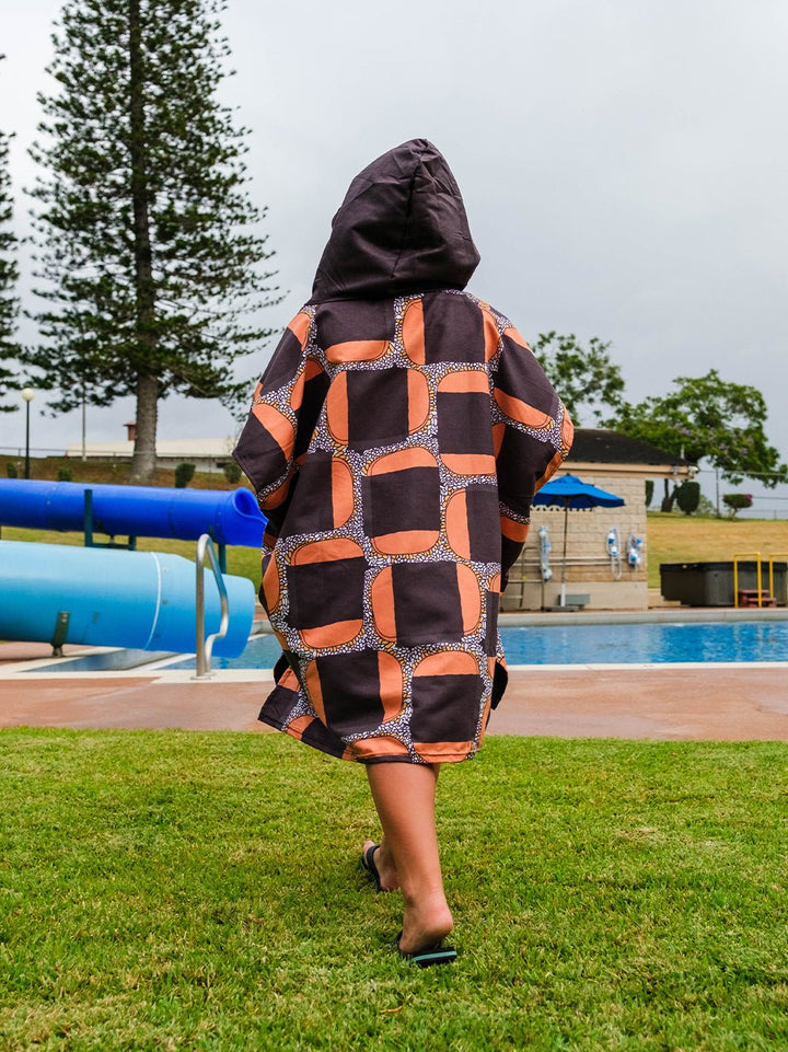 T&C Surf Designs Kids Musubi Abstract Poncho,