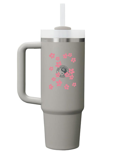 T&C Surf Designs T&C Surf 40 oz Plum Blossom Stanley Quencher H2.0 Flowstate™ Tumbler, Ash