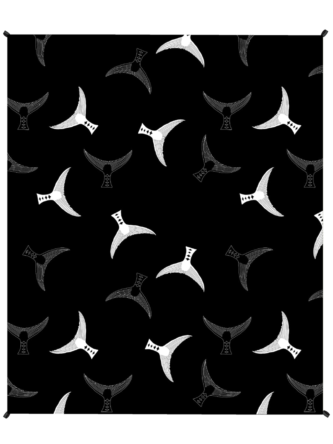 Fishing Tails Microfiber Towel Blanket - T&C Surf Designs