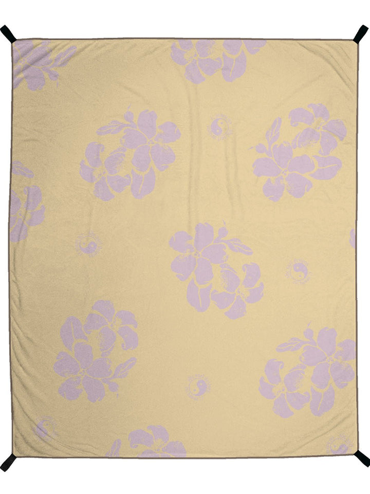 Watercolor Hau Microfiber Towel Blanket - T&C Surf Designs