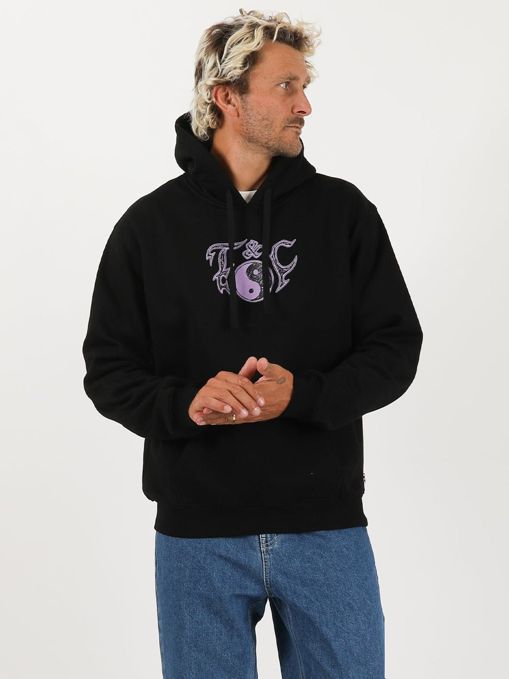 T&C Surf Designs Australia Majestic Pop Hoodie, Black / S