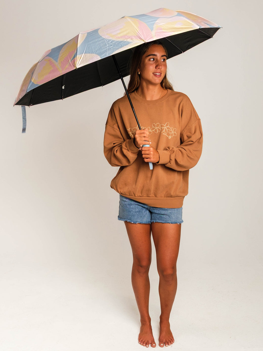 Watercolor Pua Melia Umbrella