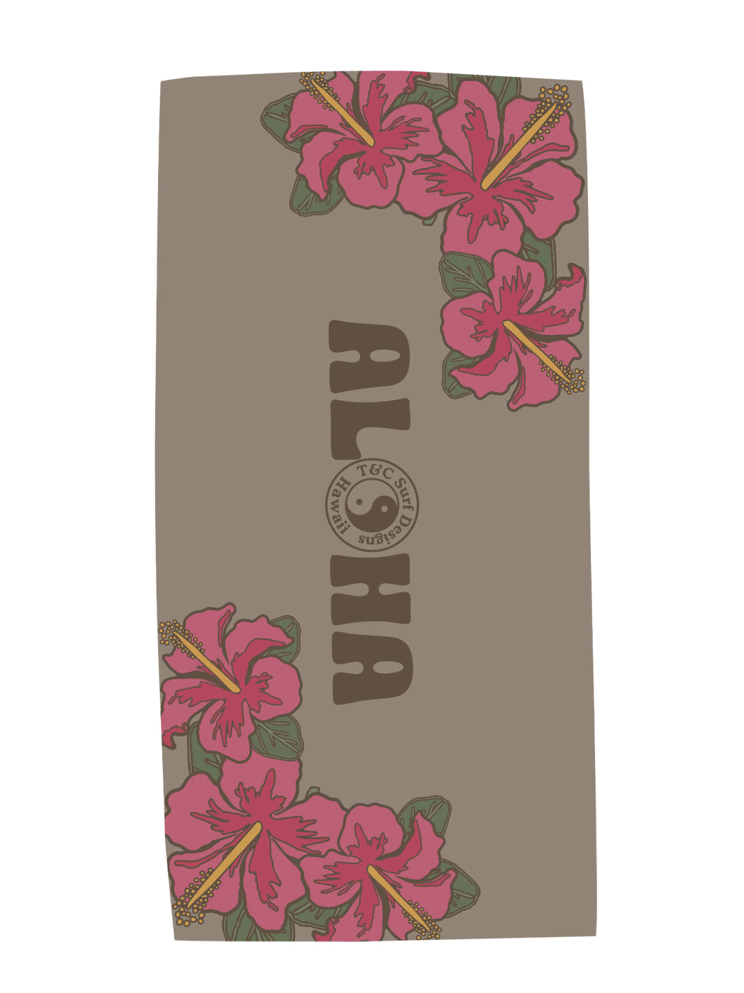 T&C Surf Designs Dark Floral Microfiber Towel,