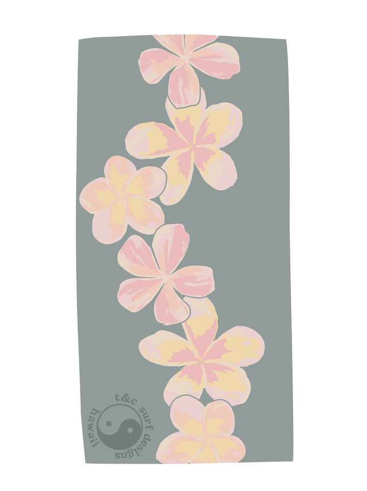 T&C Surf Designs Watercolor Pua Melia Microfiber Towel,