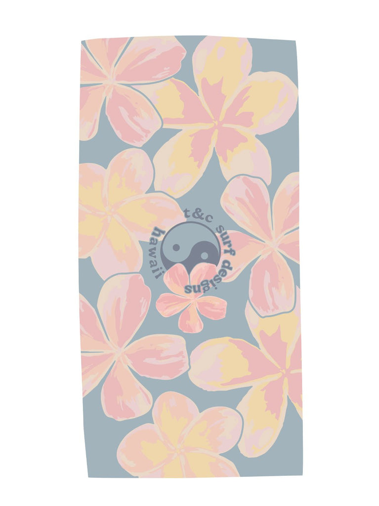 Watercolor Pua Melia Microfiber Towel – T&C Surf Designs