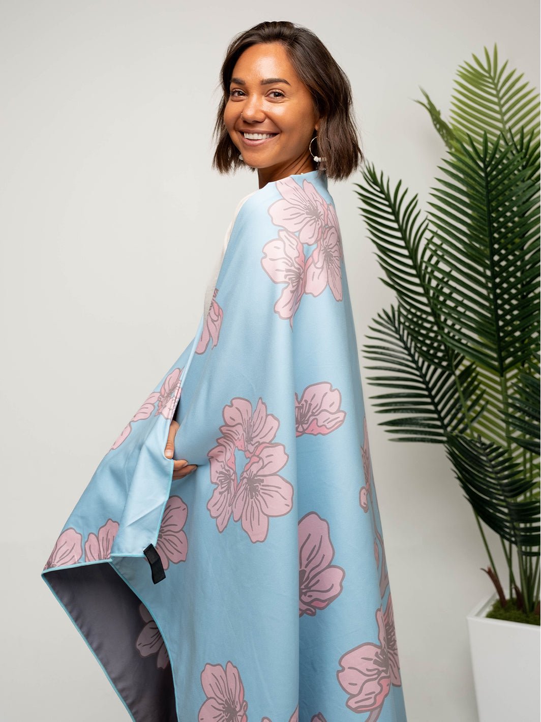 T&C Surf Designs Sakura Branch Microfiber Towel Blanket,