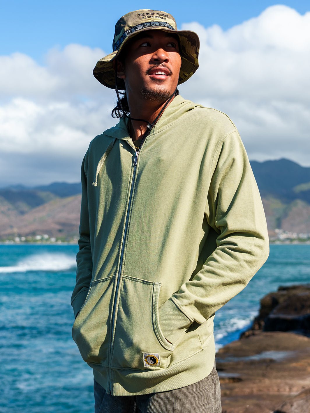 T&C Surf Europe Plain Zip Hoodie - T&C Surf Designs