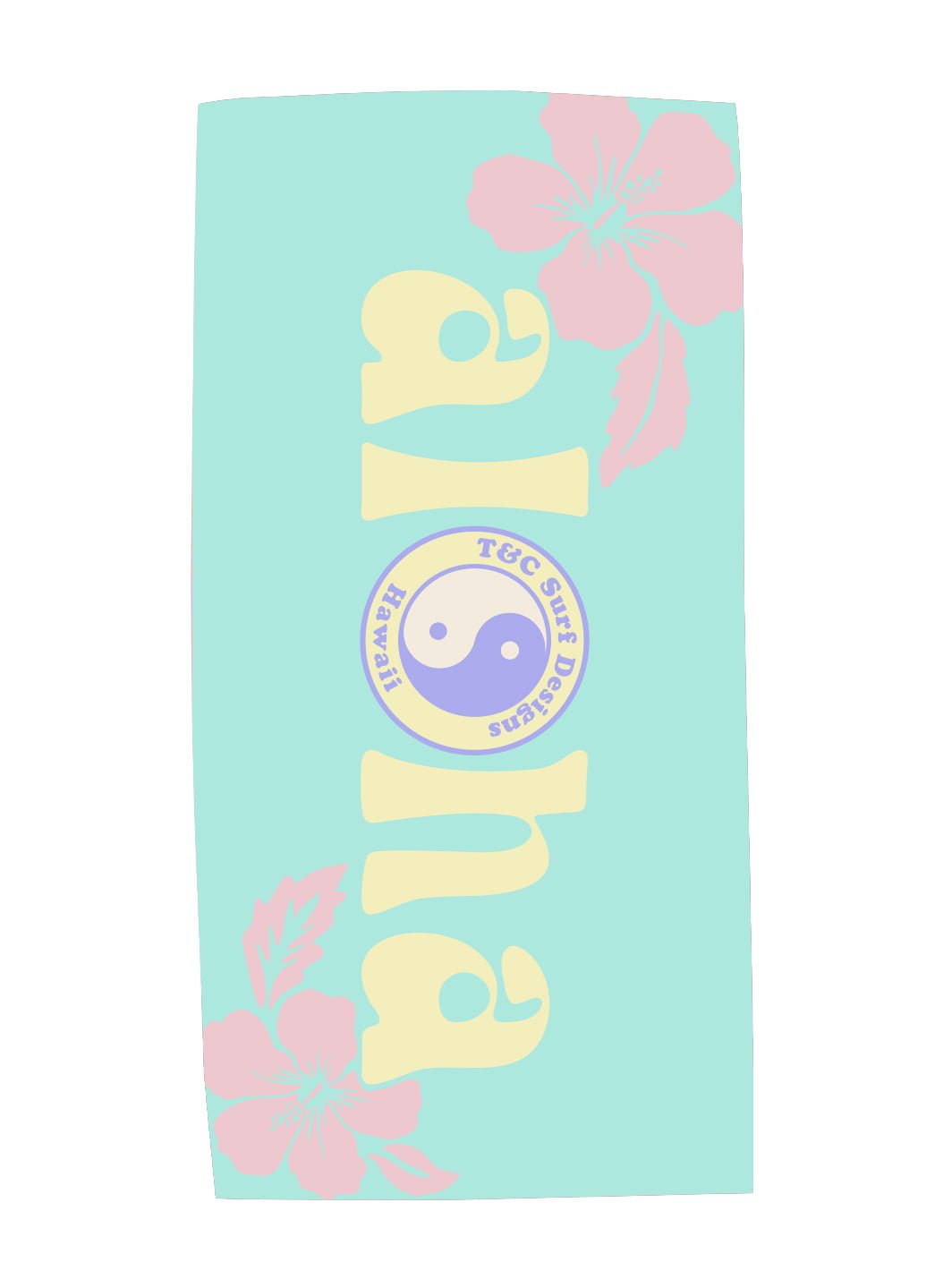 Hibiscus Band Microfiber Towel - T&C Surf Designs
