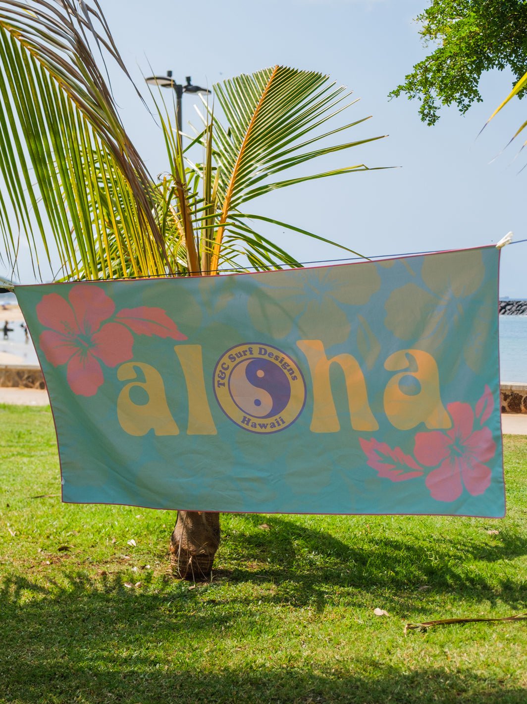 Hibiscus Band Microfiber Towel - T&C Surf Designs