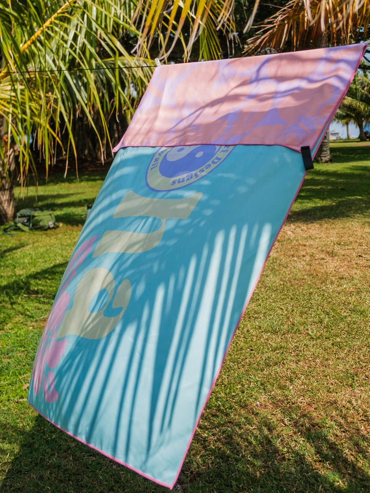 Hibiscus Band Microfiber Towel - T&C Surf Designs