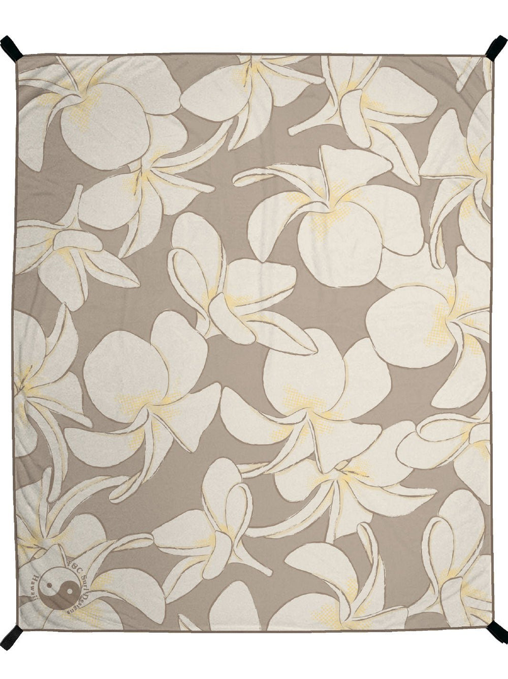 T&C Surf Designs Plumeria Logo Blanket Microfiber Towel Blanket,