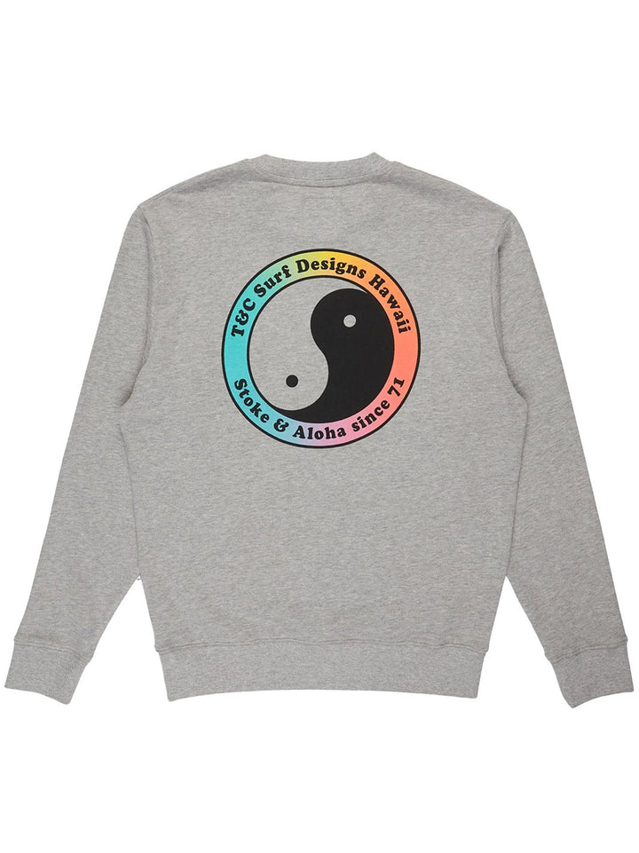 T&C Surf Designs Europe Yin Yang 71 Crew, Heather Grey / S